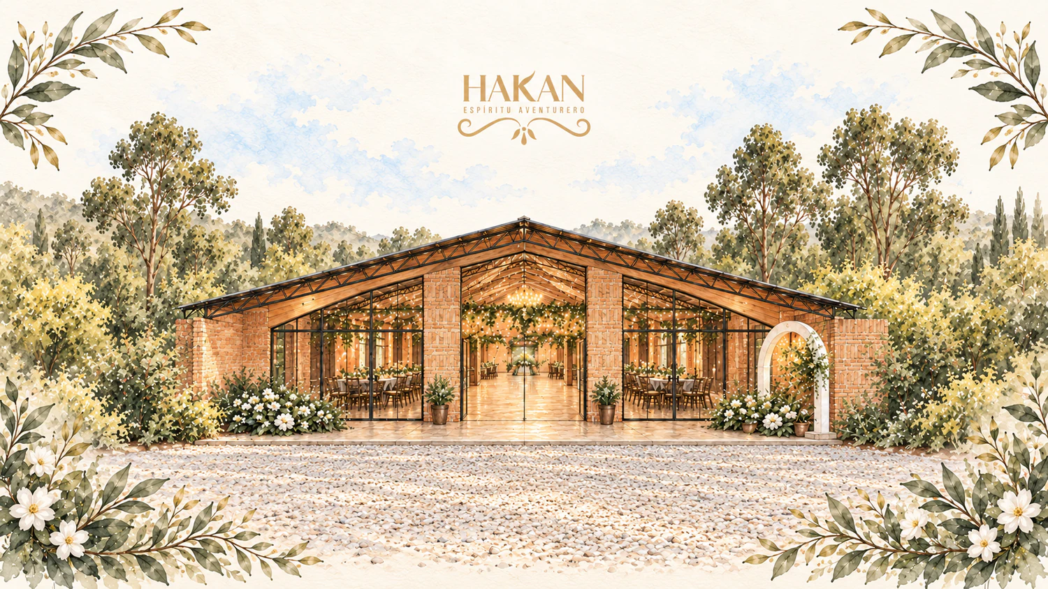 Estancia Hakan, lugar de la recepción